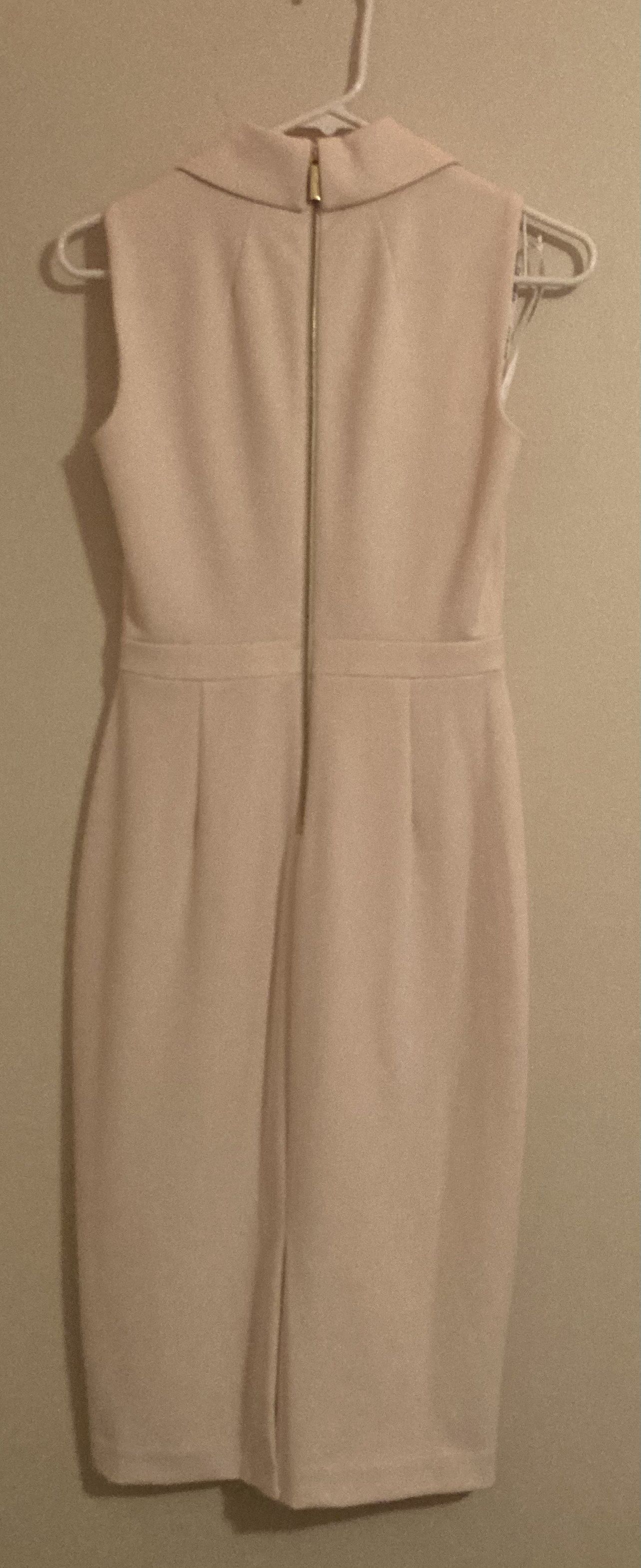 Calvin Klein Size 2 Pageant Interview High Neck Light Pink Cocktail Dress on Queenly