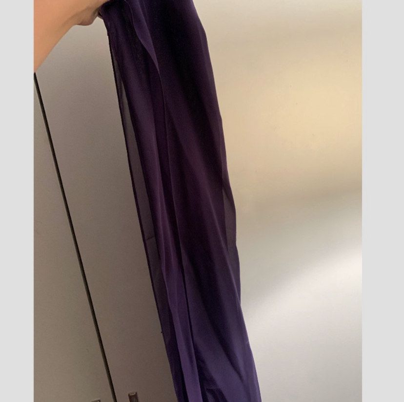 MoriLee Size 2 Strapless Purple Floor Length Maxi on Queenly