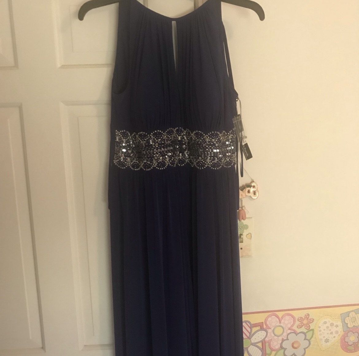 Size 6 Wedding Guest Royal Blue A-line Dress on Queenly