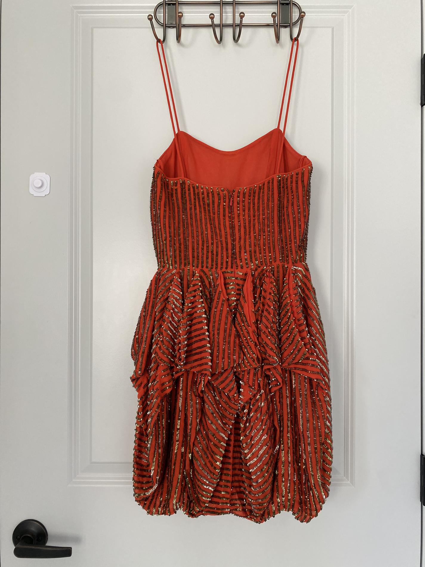 French Connection Size 2 Homecoming Orange Cocktail Dress on Queenly