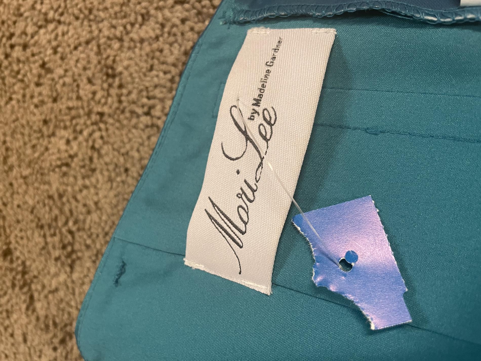 MoriLee Size 10 Strapless Blue Cocktail Dress on Queenly