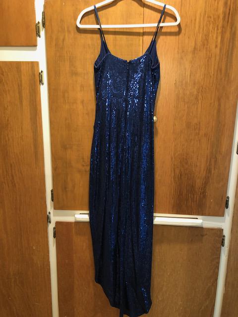 Style  CC10145 Nicole Miller Size 6 Pageant Blue Floor Length Maxi on Queenly