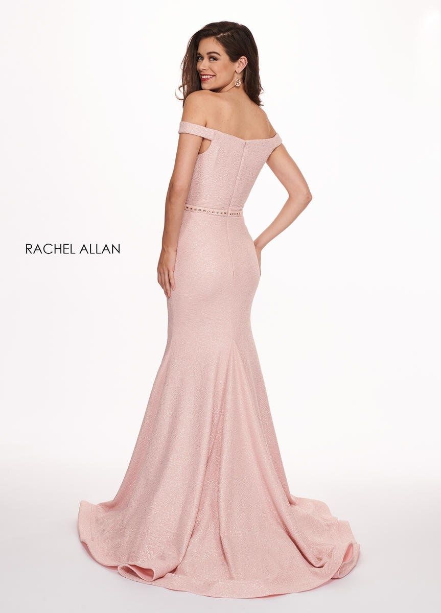 Style 6580 Rachel Allan Size 2 Prom Lace Light Pink Mermaid Dress on Queenly