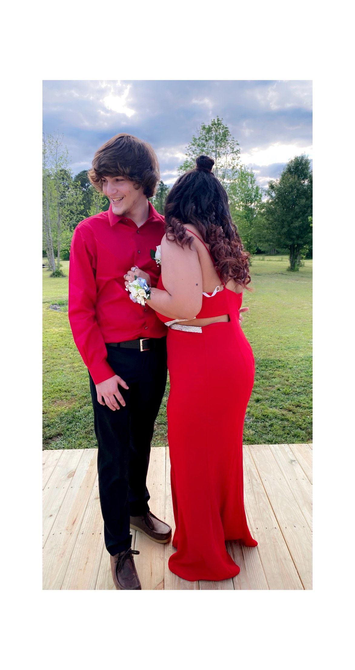 David's Bridal Plus Size 16 Prom Red A-line Dress on Queenly