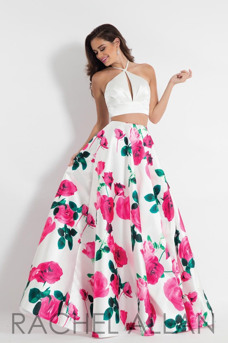 Style 6028 Rachel Allan Size 10 Prom Satin Hot Pink A-line Dress on Queenly