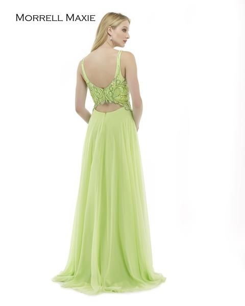 Style 15157 Morrell Maxie Size 14 Prom Light Green A-line Dress on Queenly
