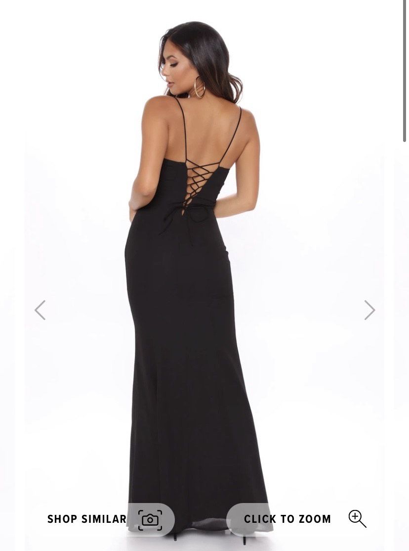 Fashion Nova Size 2 Black Mermaid Dress on Queenly