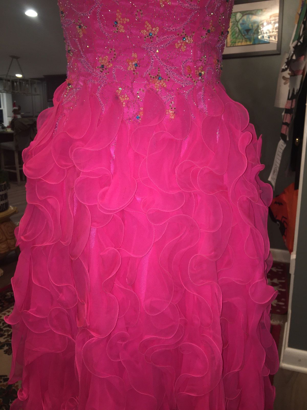 Alyce Paris Size 4 Prom Strapless Hot Pink Cocktail Dress on Queenly
