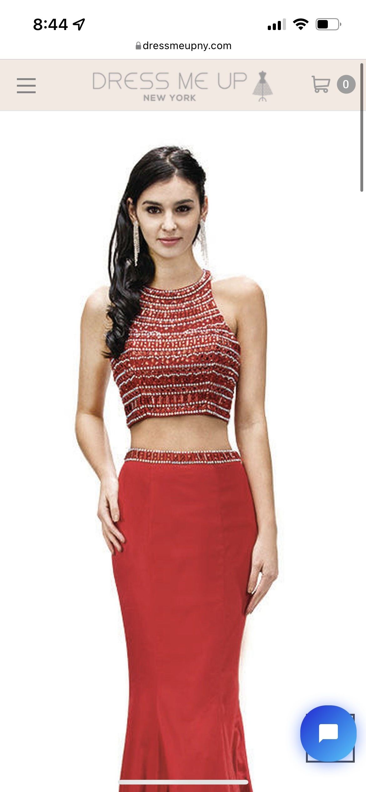 Dancing Queen Size 0 Prom Halter Red Mermaid Dress on Queenly