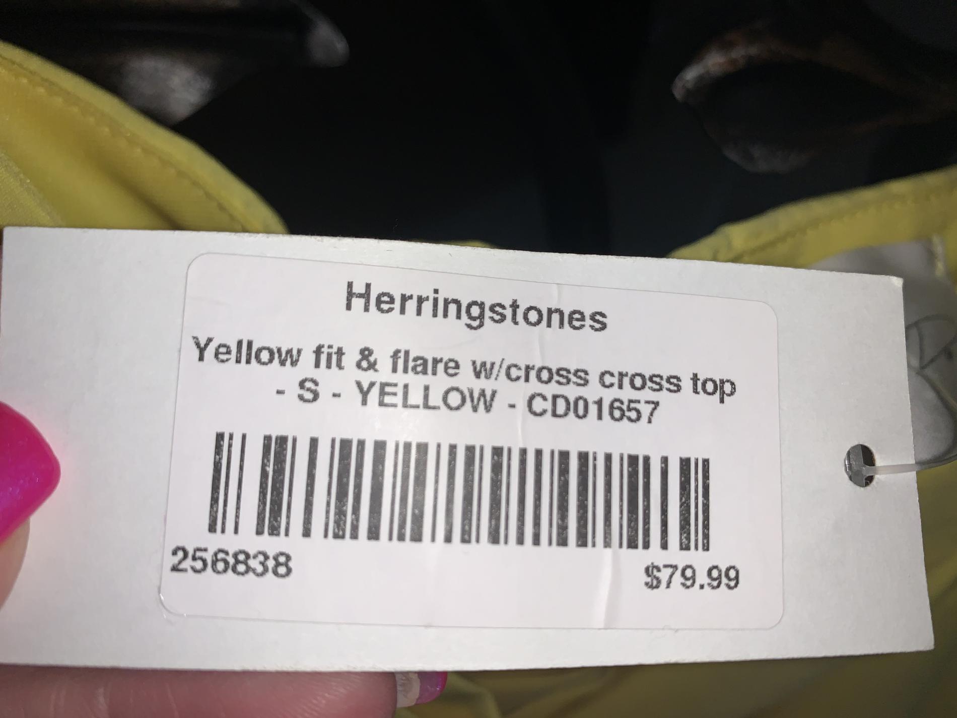 Herringstones Size 0 Homecoming Yellow Cocktail Dress on Queenly