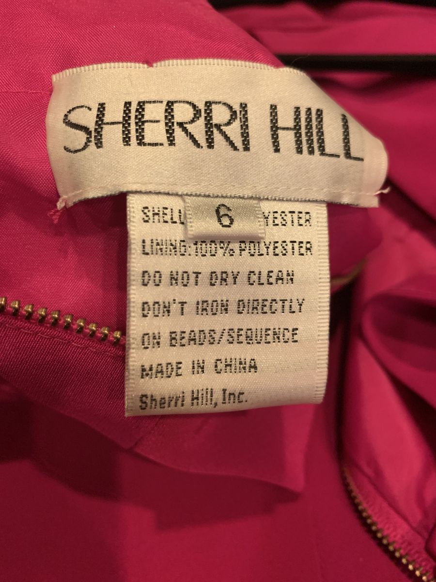 Sherri Hill Size 6 Homecoming Plunge Hot Pink Cocktail Dress on Queenly
