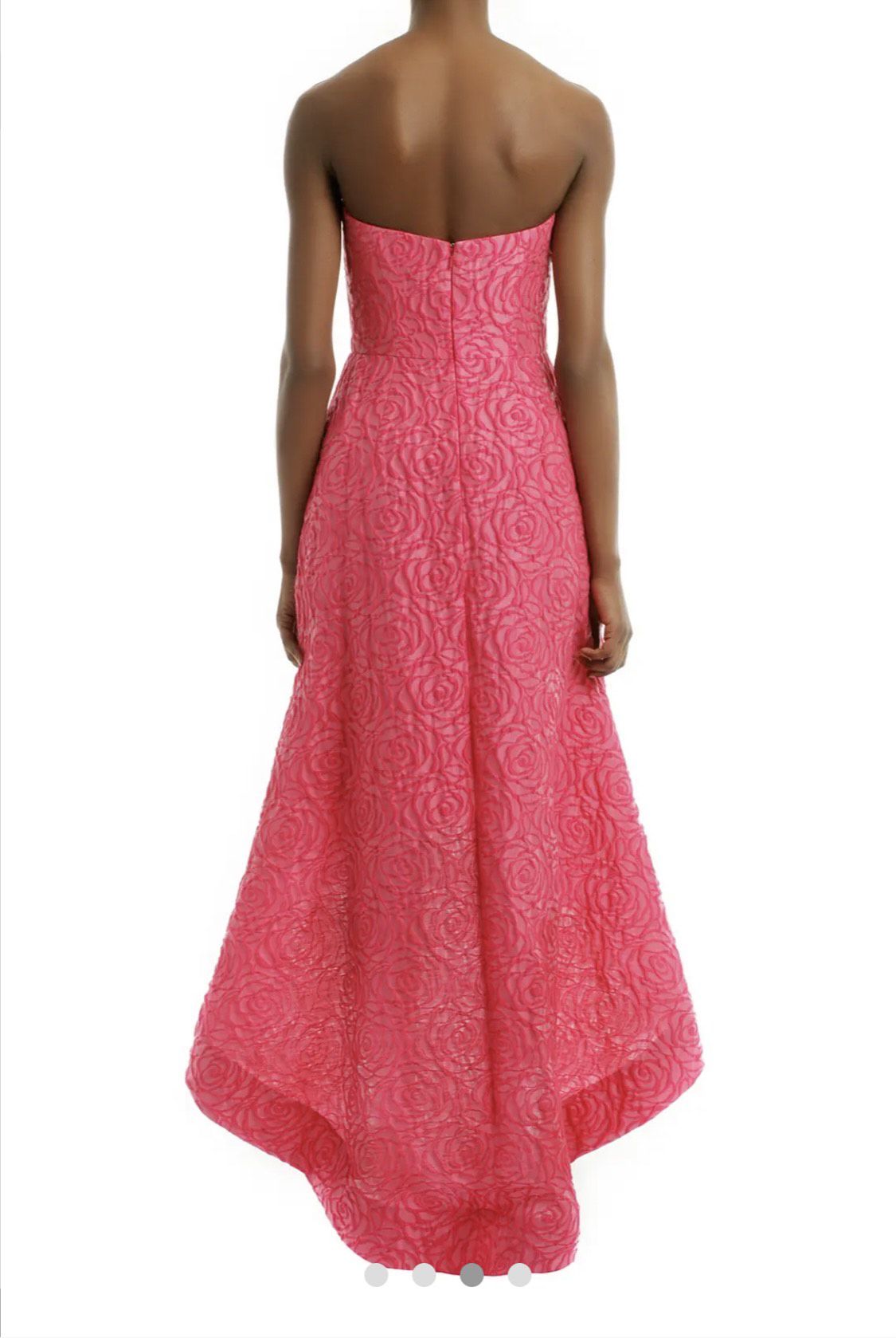 Monique L’huiller Size 6 Prom Strapless Pink A-line Dress on Queenly