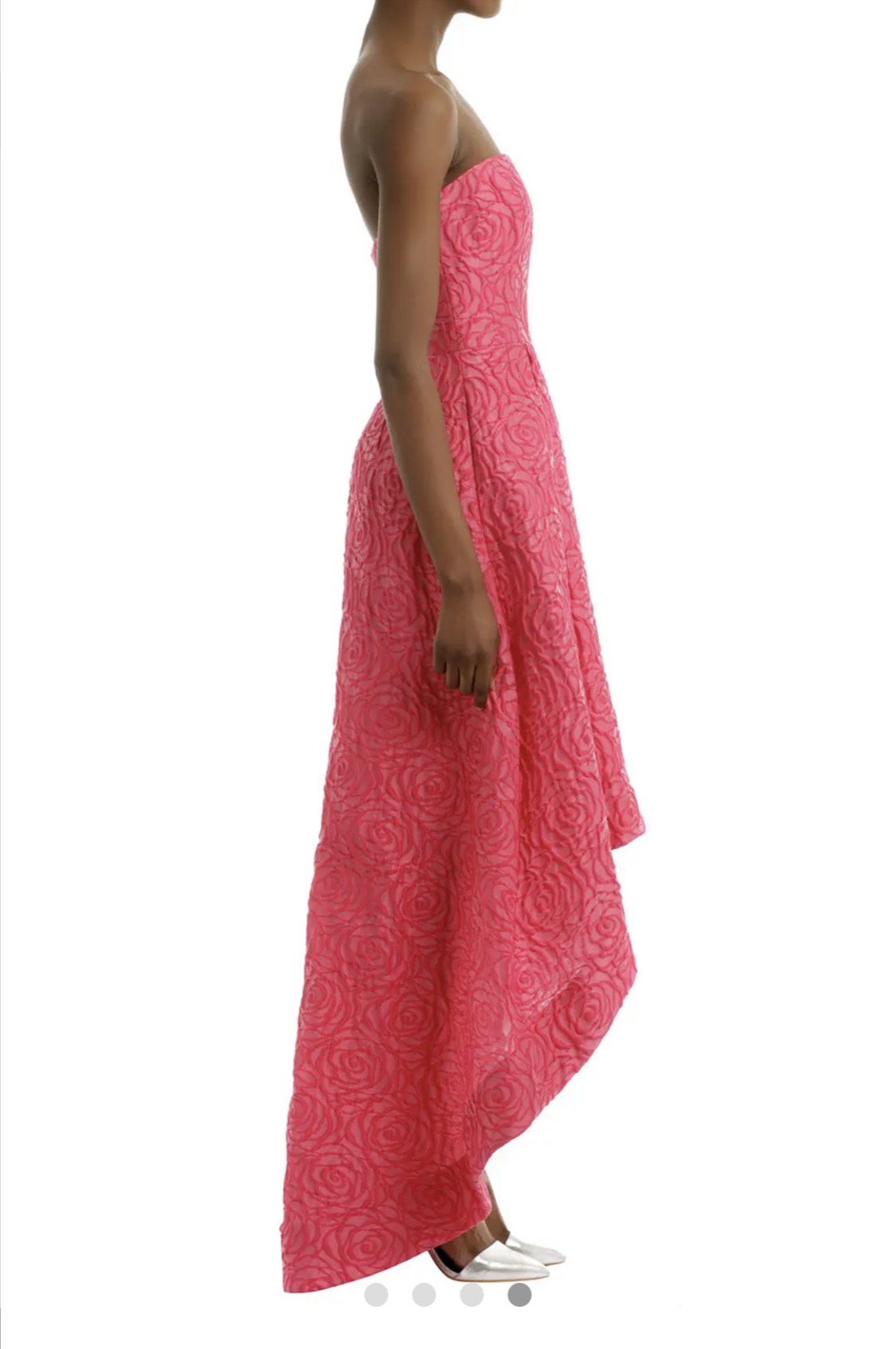 Monique L’huiller Size 6 Prom Strapless Pink A-line Dress on Queenly