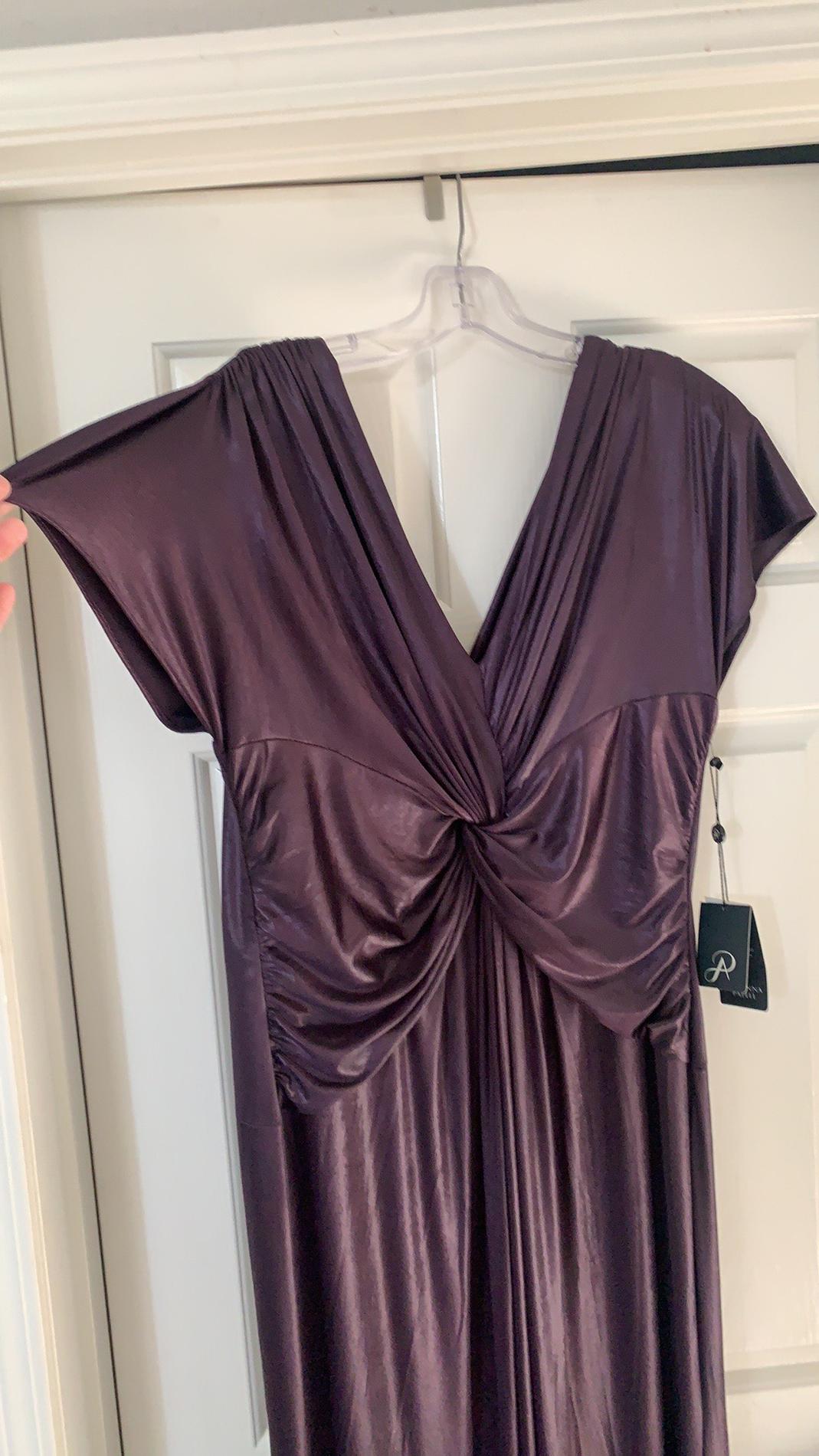 Adrianna Papell Size 14 Purple Floor Length Maxi on Queenly