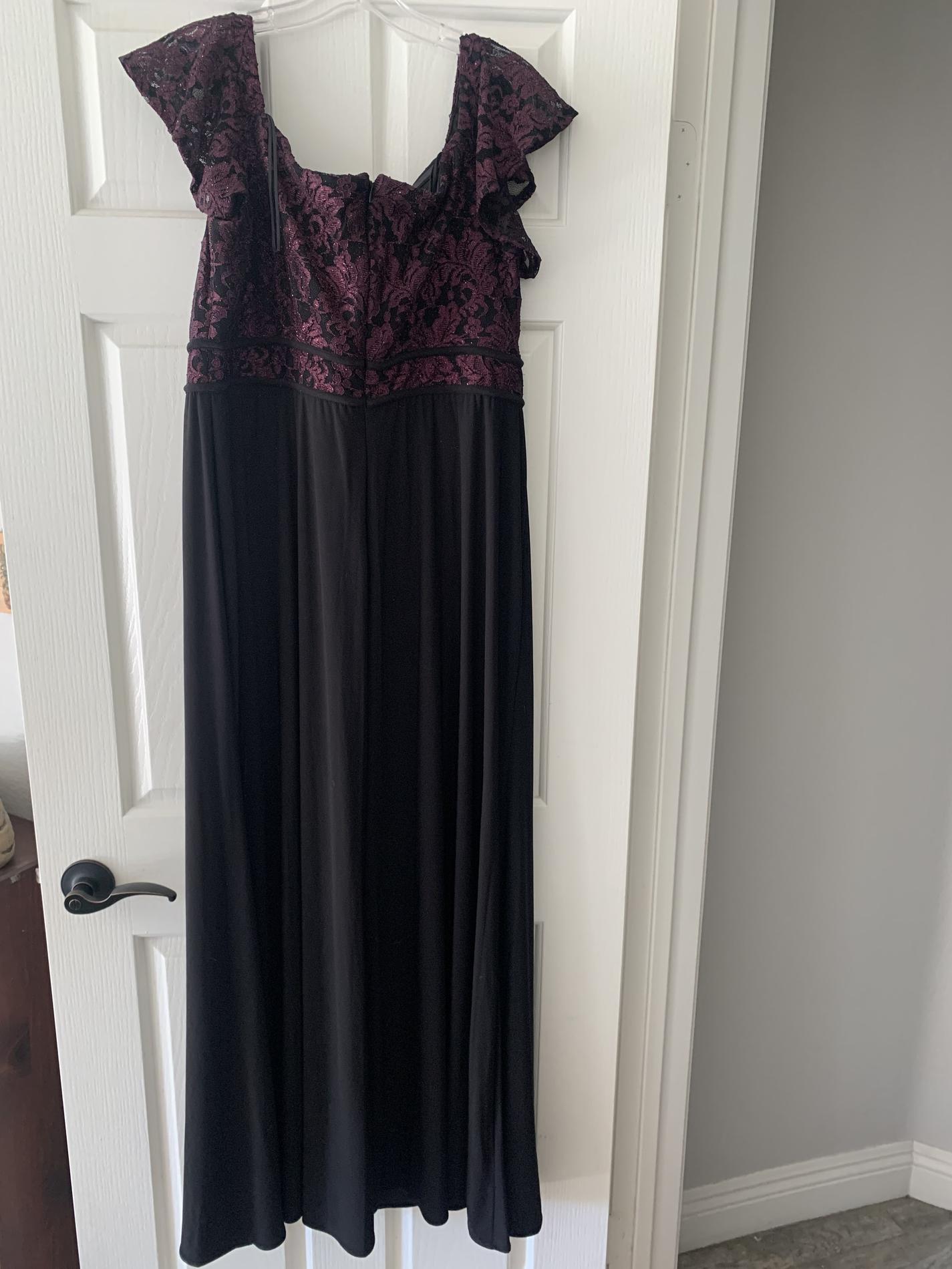 NW Size 14 Off The Shoulder Purple Floor Length Maxi on Queenly