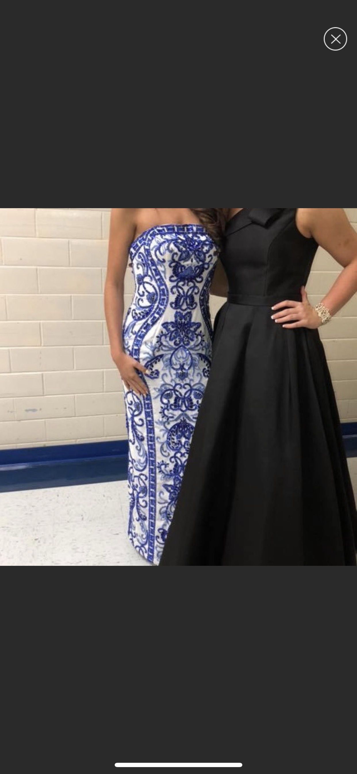 Custom made! Size 4 Prom Strapless Blue Floor Length Maxi on Queenly