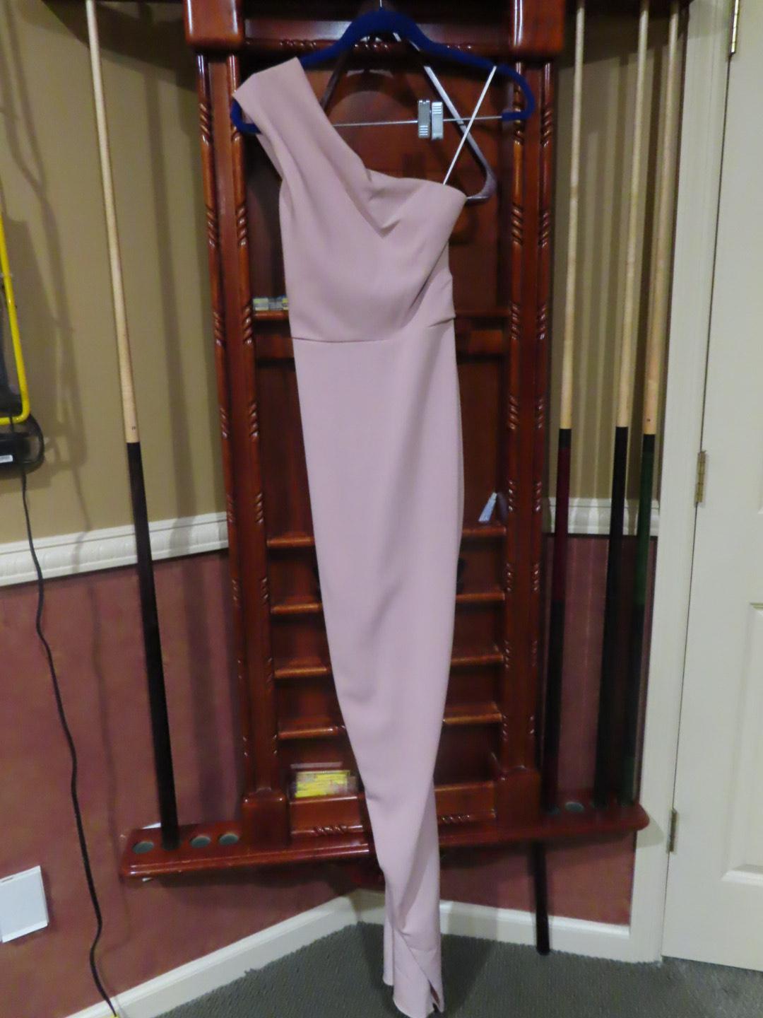 Aida Size 4 One Shoulder Pink Floor Length Maxi on Queenly