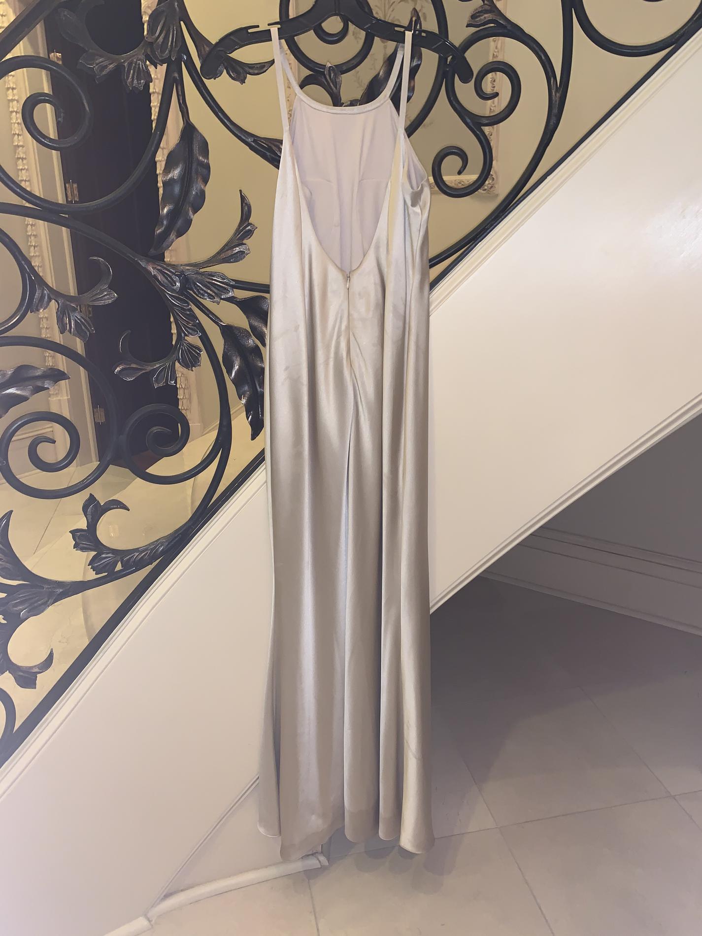 Calvin Klein Size 4 Bridesmaid Nude Floor Length Maxi on Queenly