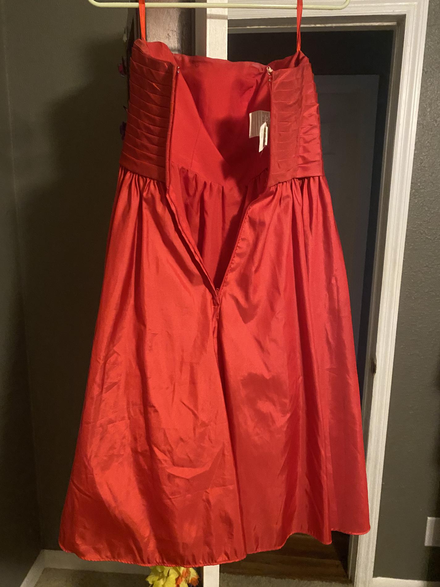 MoriLee Red Size 0 Sweetheart Ball gown on Queenly