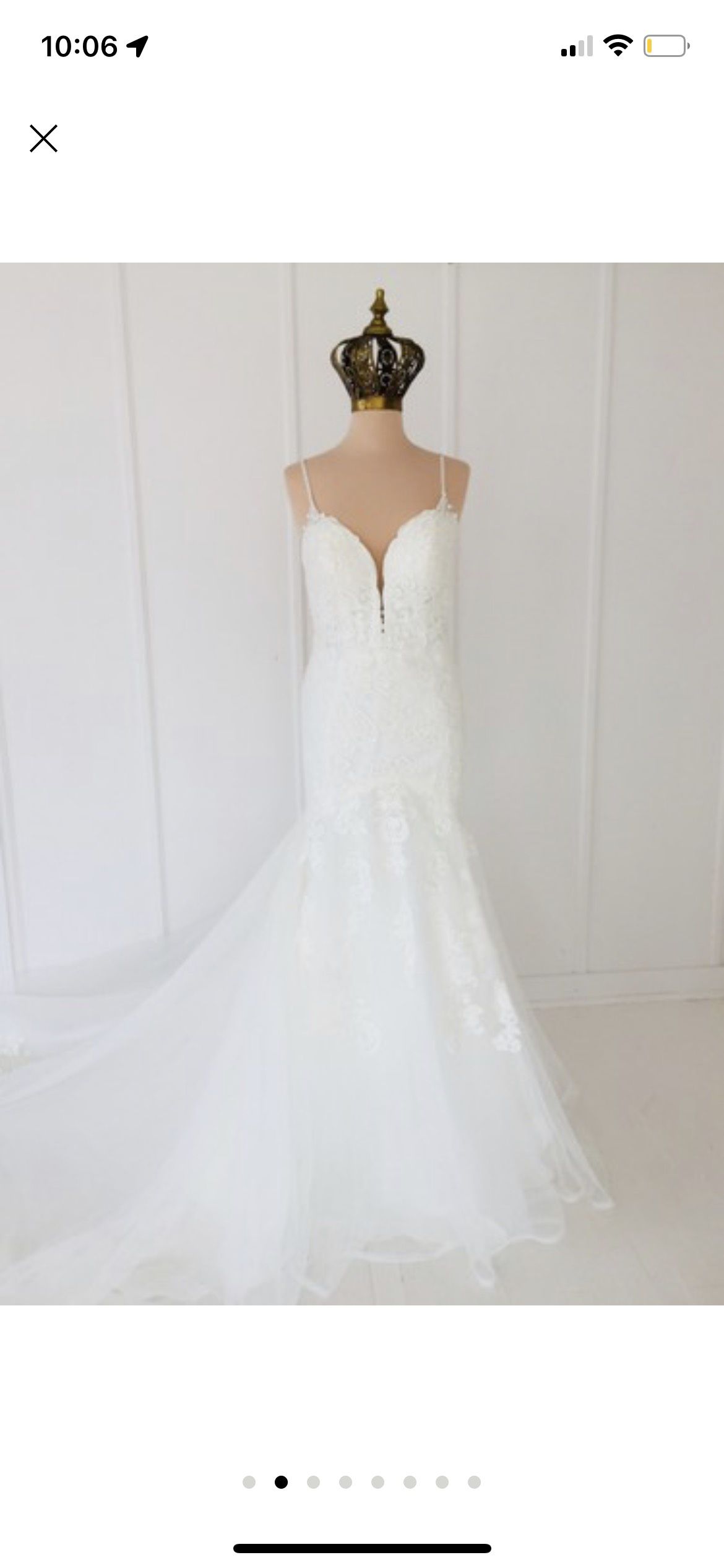 Stella York Size 10 Wedding White Mermaid Dress on Queenly