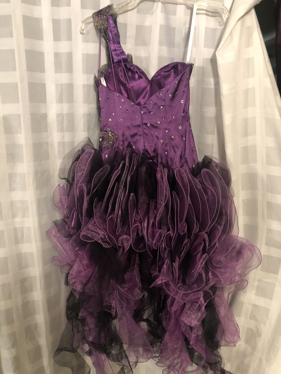 Panoply Size 6 Homecoming One Shoulder Purple Mermaid Dress on Queenly