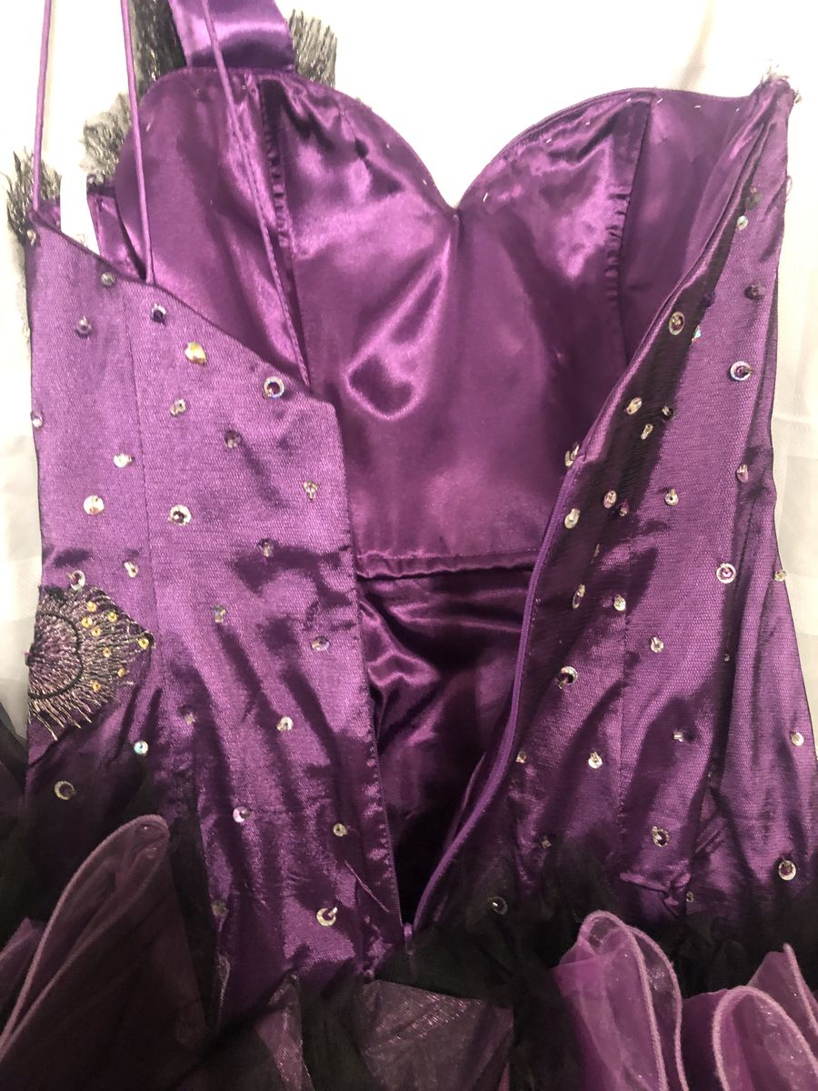Panoply Size 6 Homecoming One Shoulder Purple Mermaid Dress on Queenly