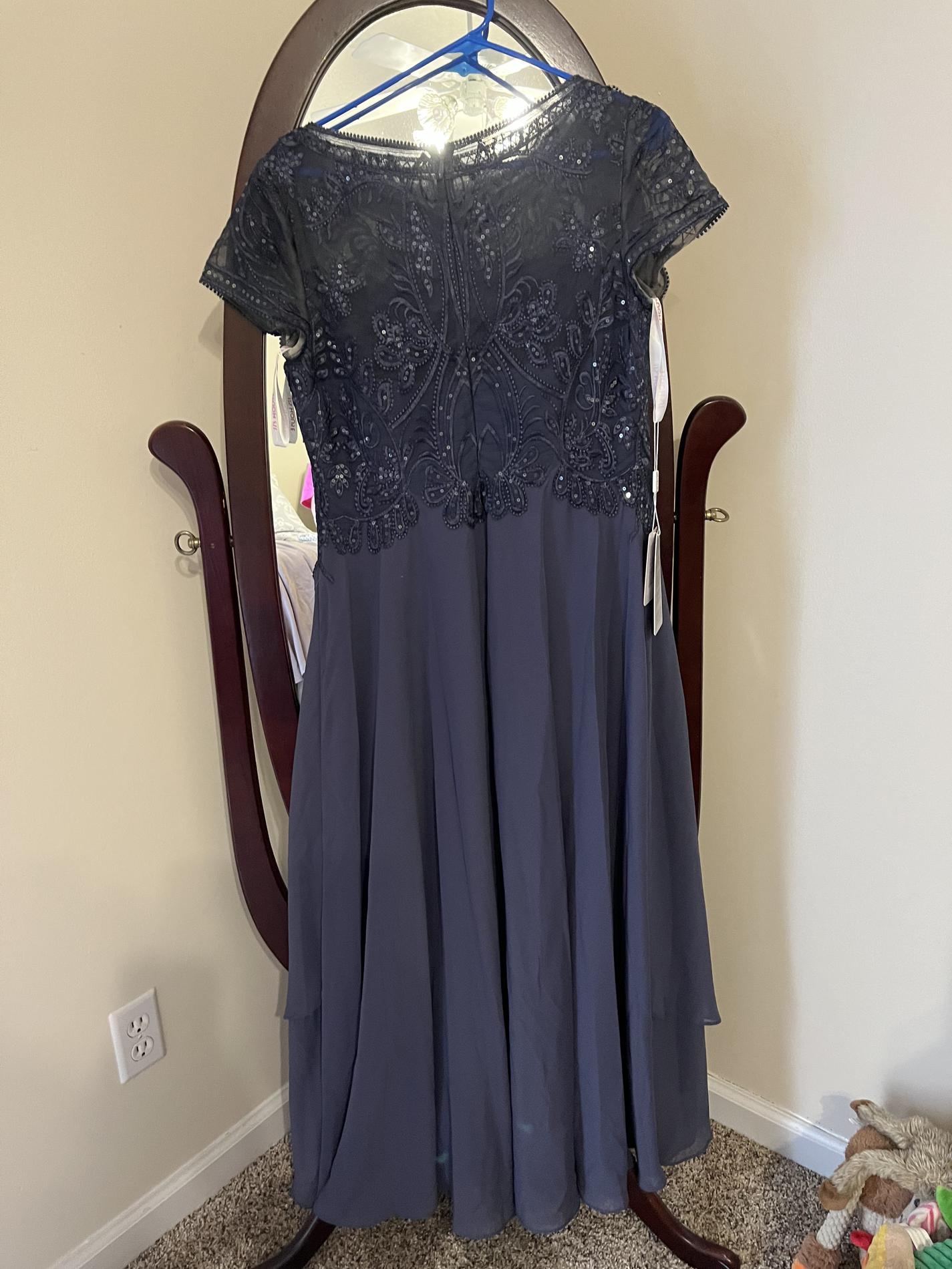 JJsHouse Size 12 Prom Silver Floor Length Maxi on Queenly