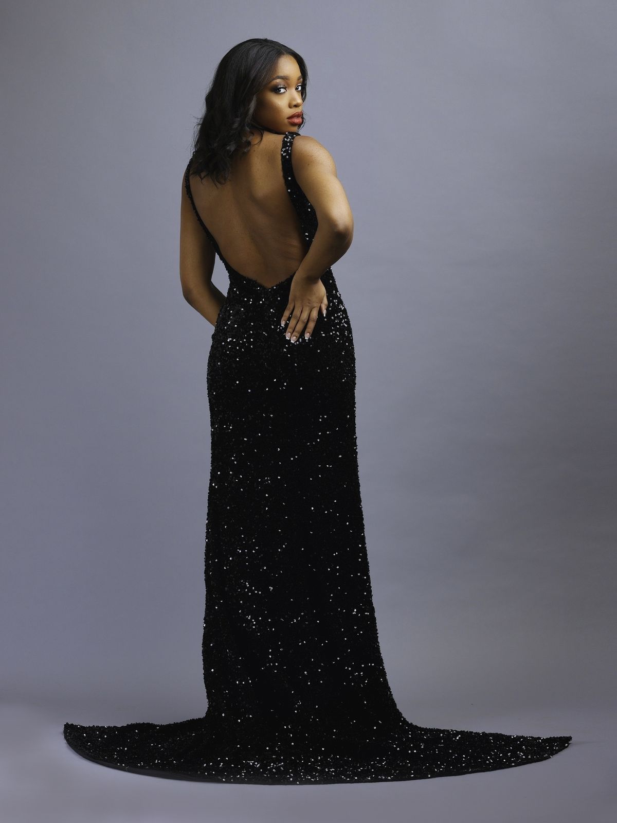 Style Jodan Socialite Fashions Size 6 Prom Black Side Slit Dress on Queenly