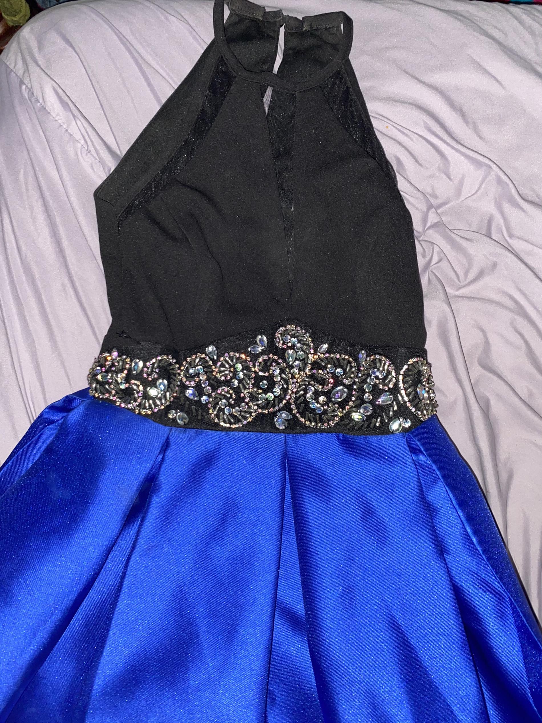 Size 00 Blue Cocktail Dress on Queenly