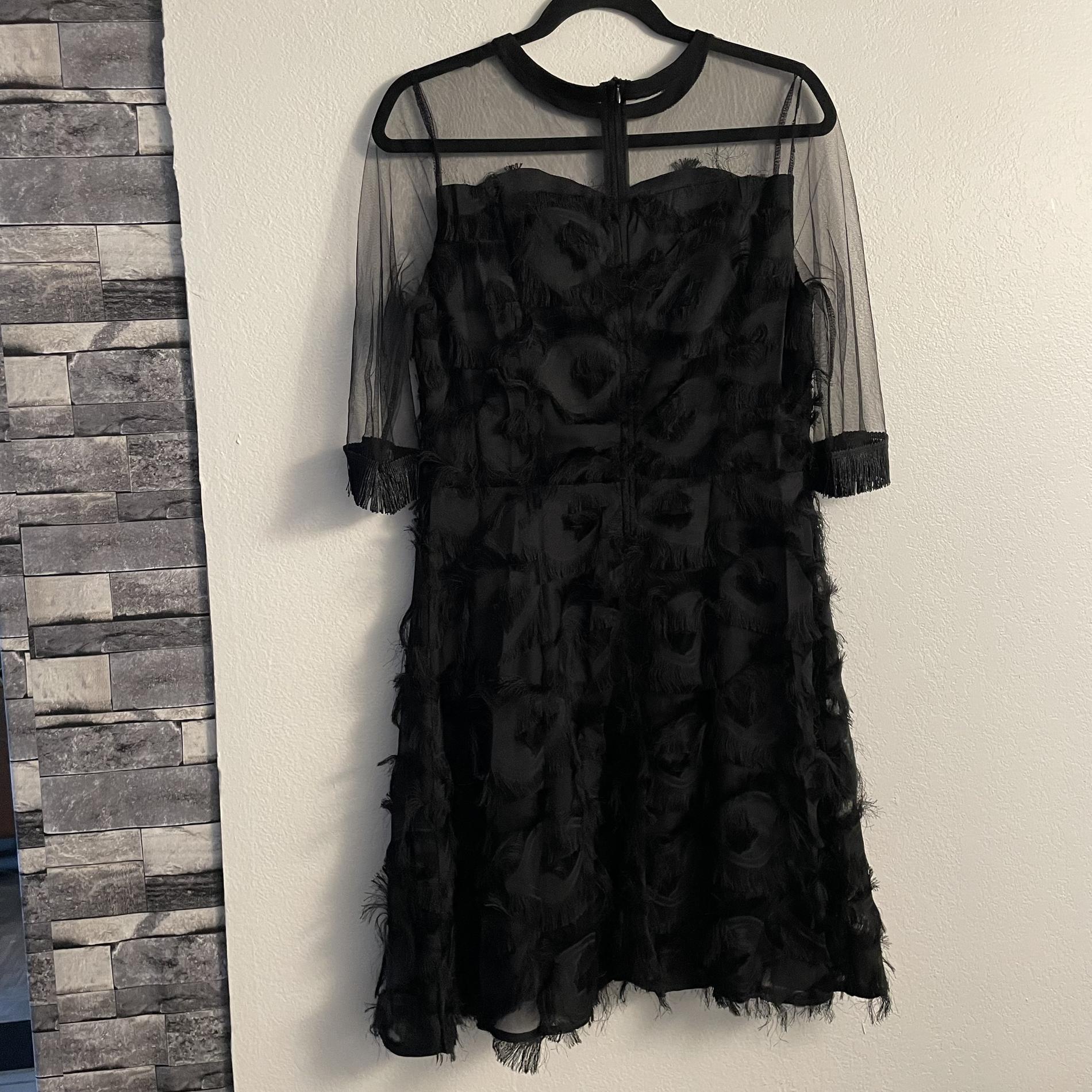 Size 8 Black A-line Dress on Queenly