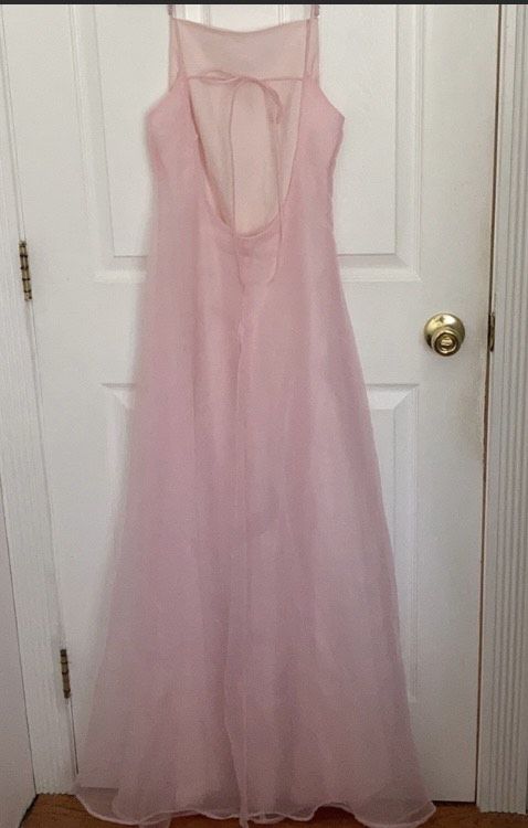 Not sure Size 8 Bridesmaid Light Pink Floor Length Maxi on Queenly