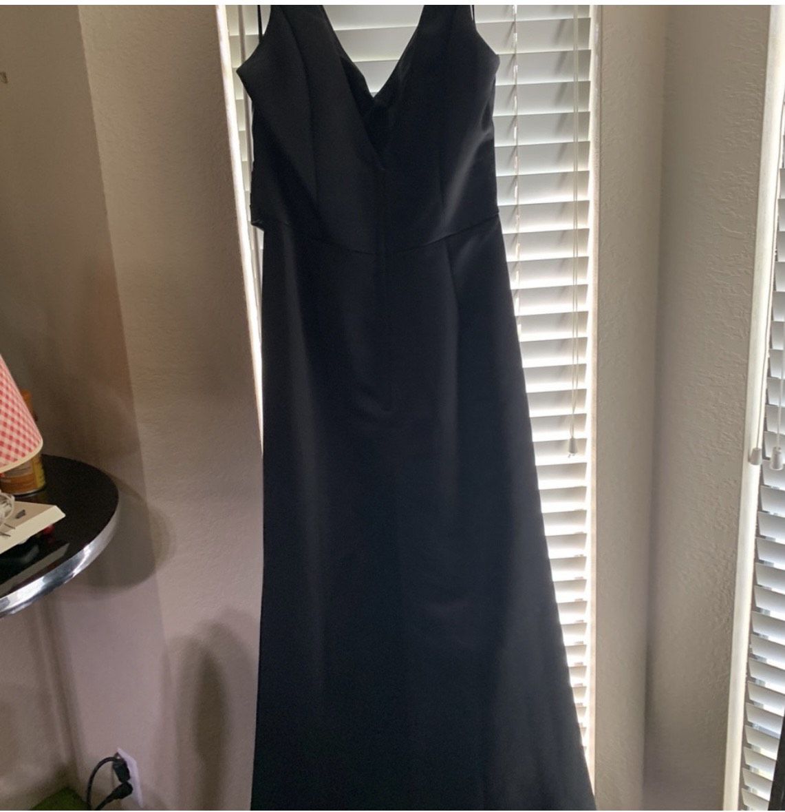 Plus Size 16 Prom Black A-line Dress on Queenly