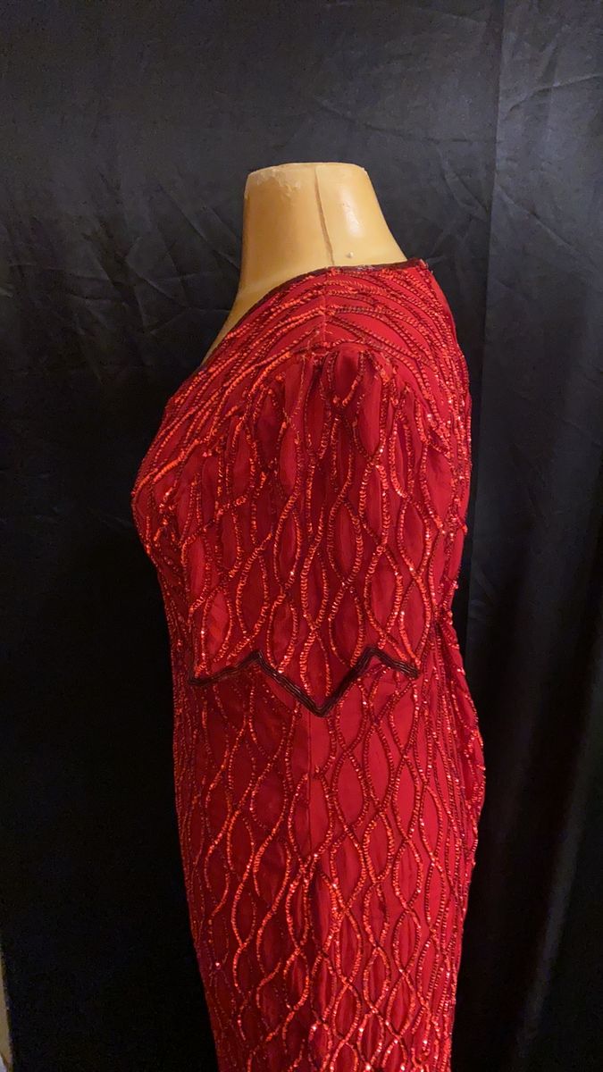 Plus Size 16 Prom Cap Sleeve Red Floor Length Maxi on Queenly
