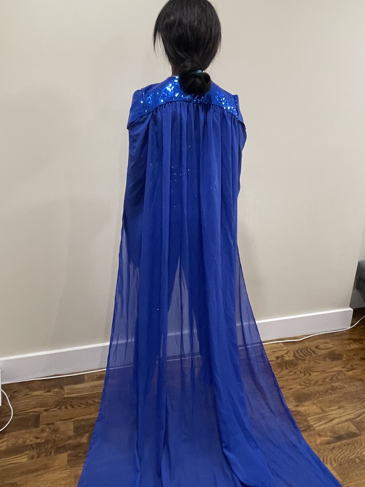 Size 8 Pageant Blue Formal Jumpsuit on Queenly
