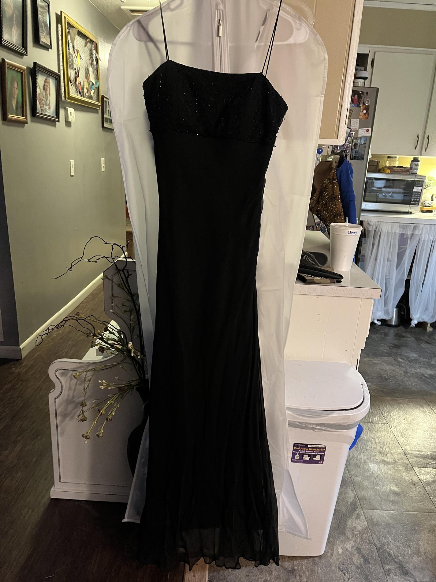 Marina by Marina Bresler Size 4 Prom Black Floor Length Maxi on Queenly