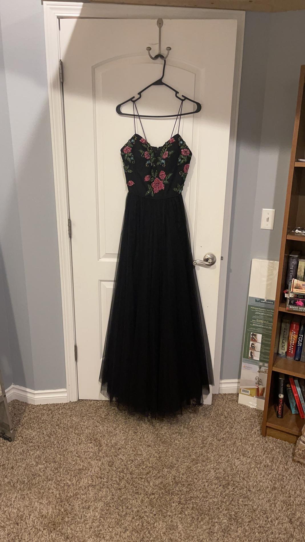 Sherri Hill Size 8 Prom Lace Black A-line Dress on Queenly
