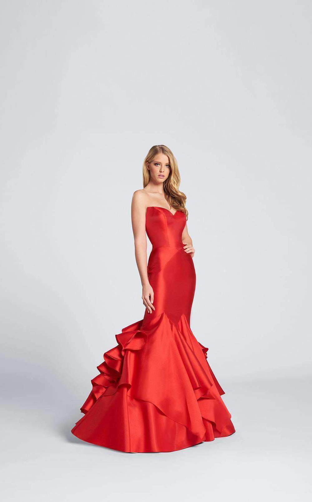 Style 21723 Ellie Wilde Size 6 Pageant Red Mermaid Dress on Queenly