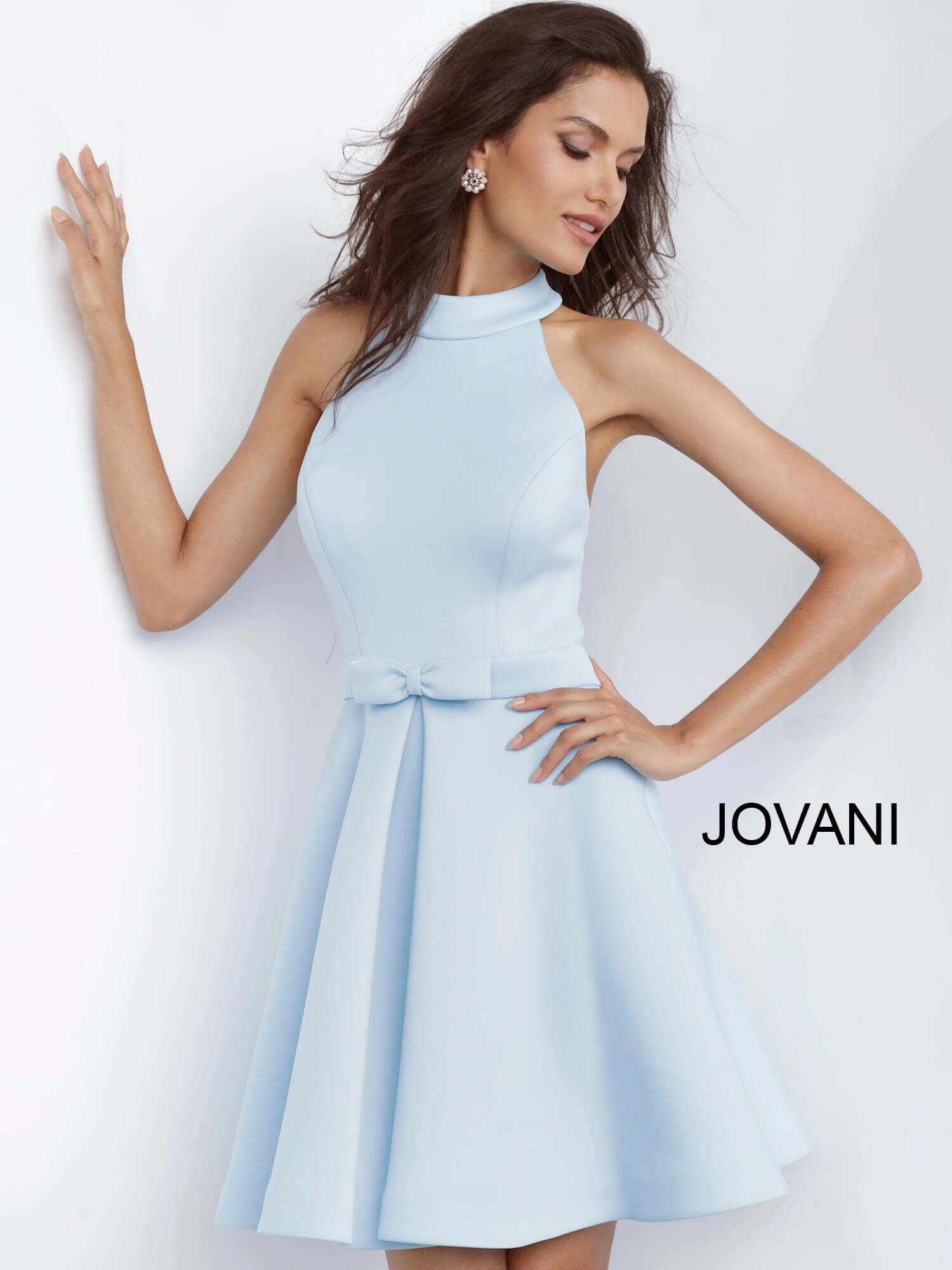 Style 1187 Jovani Size 4 Blue Cocktail Dress on Queenly