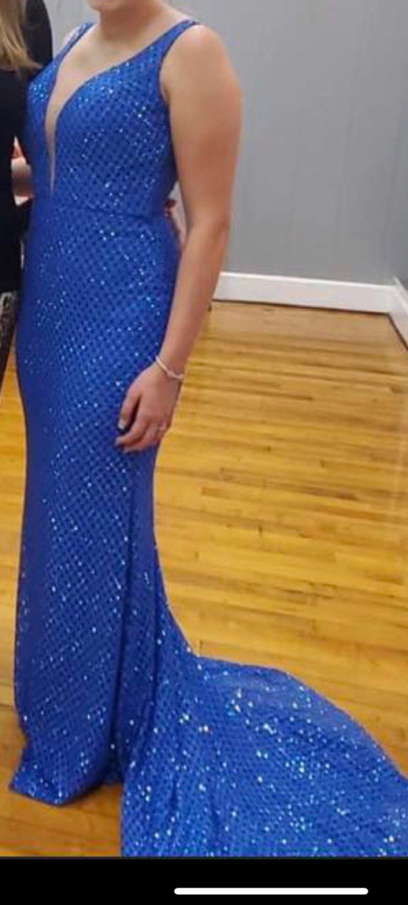 Size 4 Royal Blue Mermaid Dress on Queenly