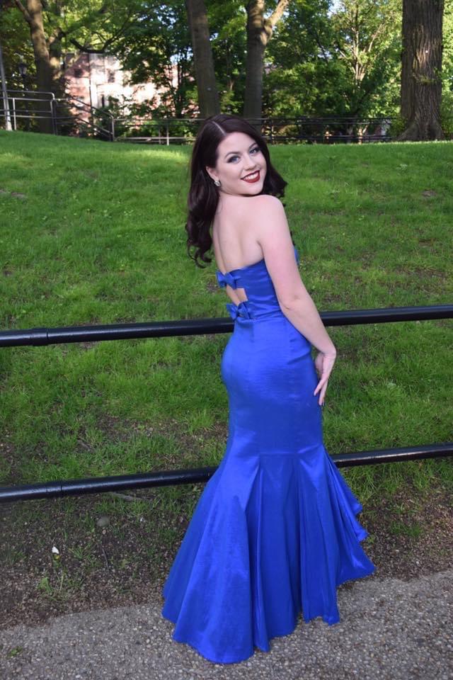 Jessica McClintock Size 4 Prom Blue Mermaid Dress on Queenly