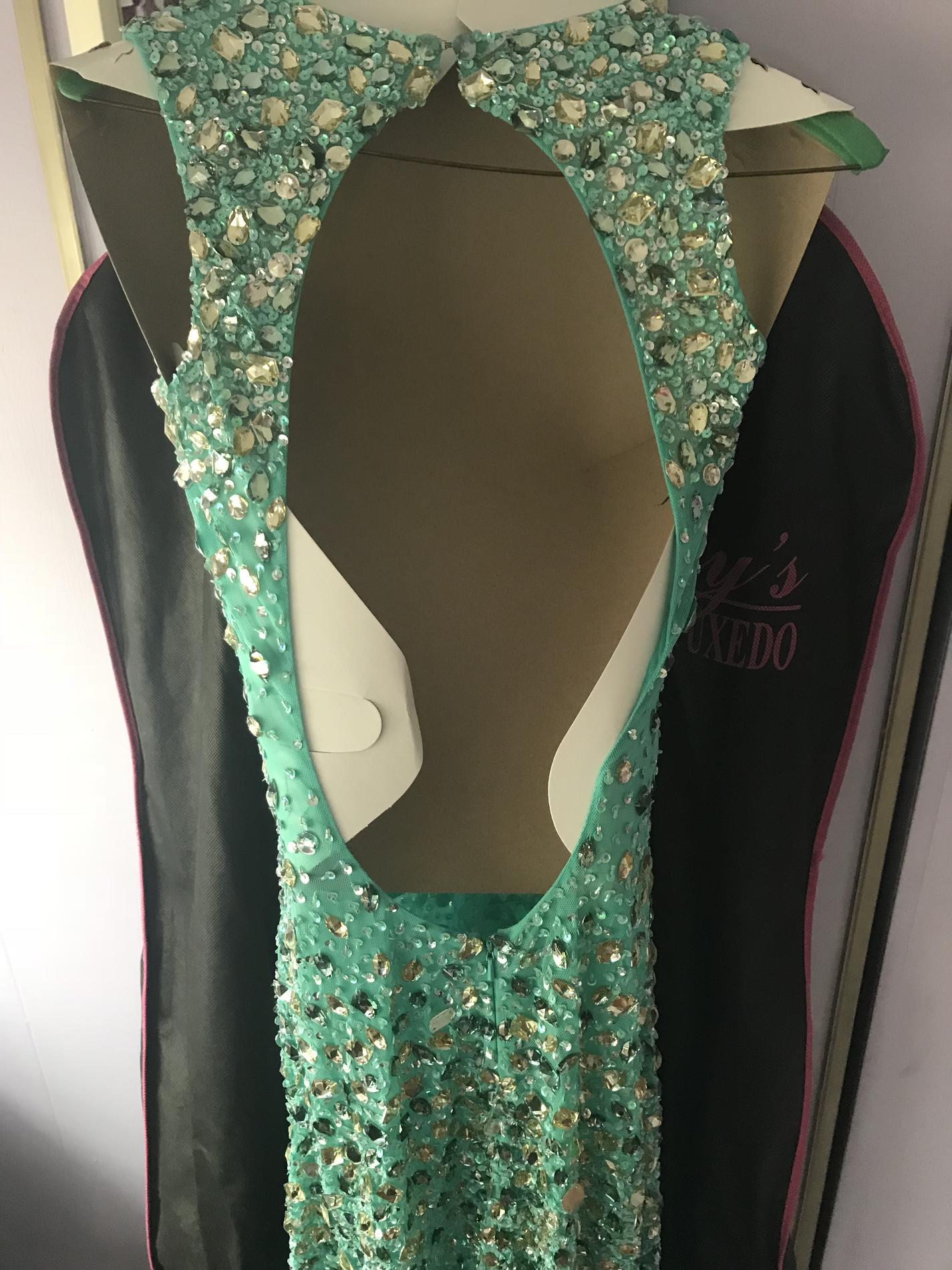 Size 2 Prom Light Green Mermaid Dress on Queenly