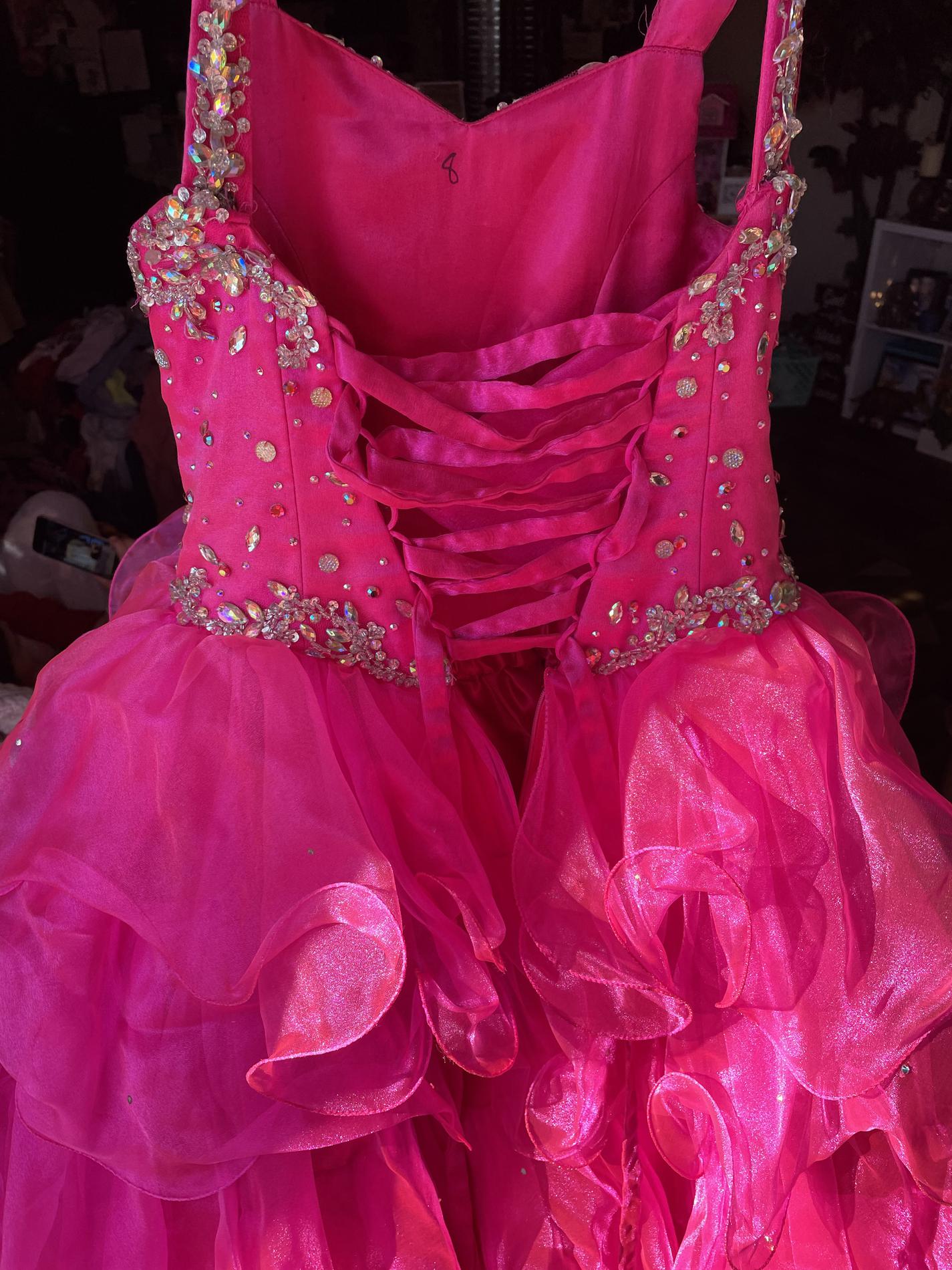 Girls Size 10 Pink Ball Gown on Queenly