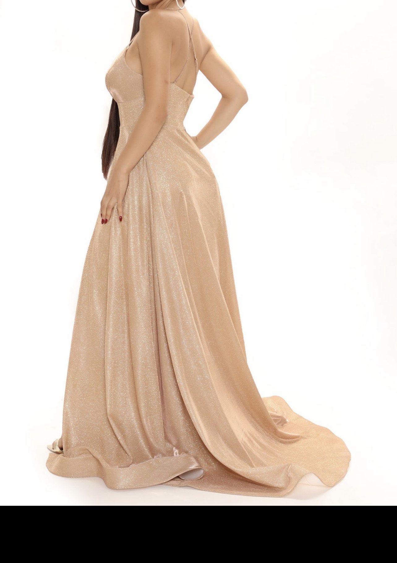 Size 12 Prom Nude Mermaid Dress on Queenly
