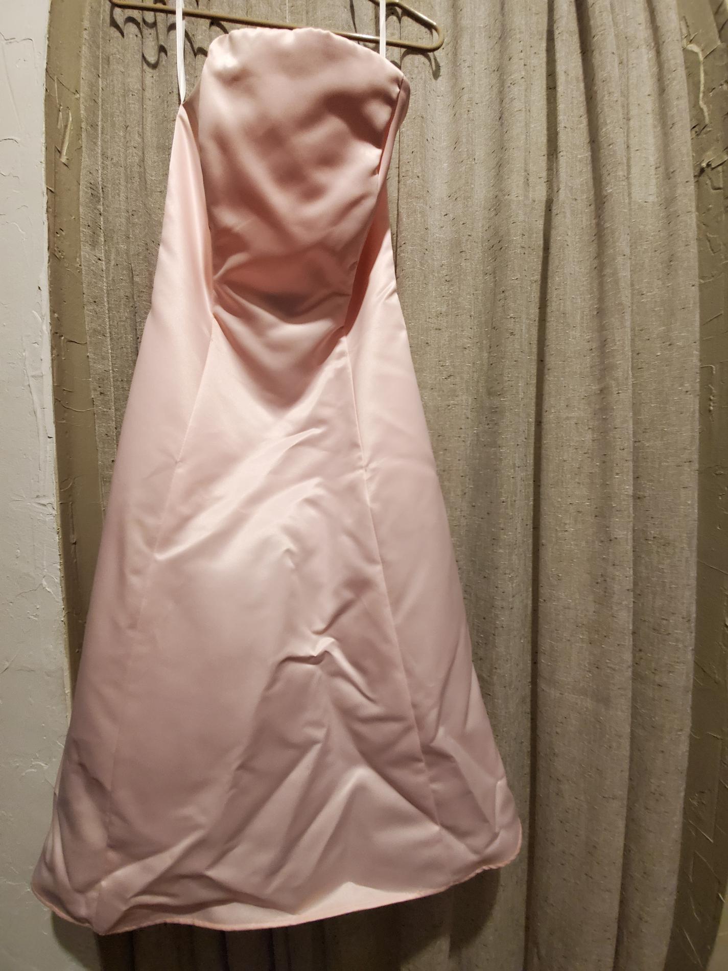 Size 10 Strapless Pink A-line Dress on Queenly
