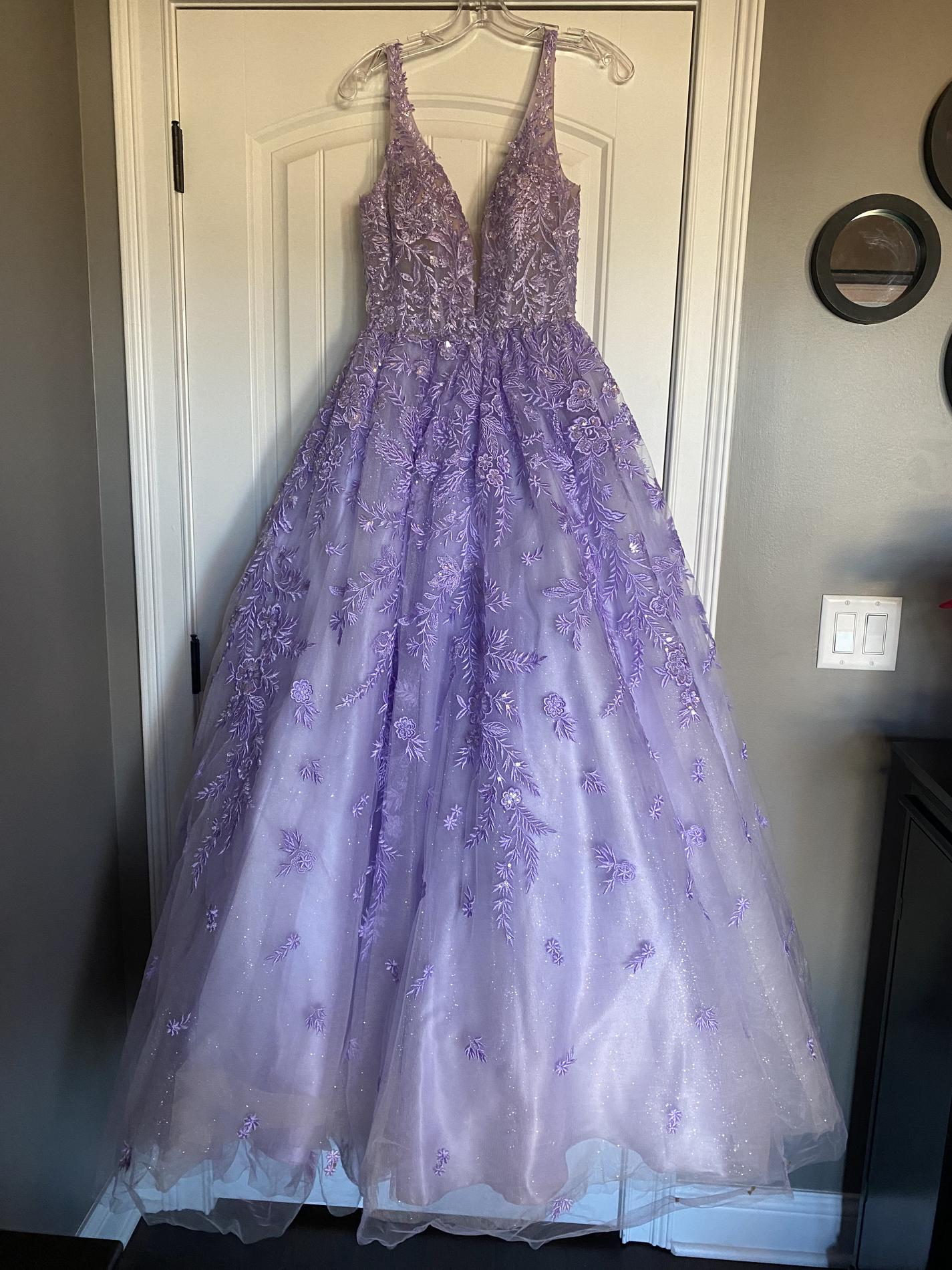 Sherri Hill Size 6 Prom Purple Ball Gown on Queenly
