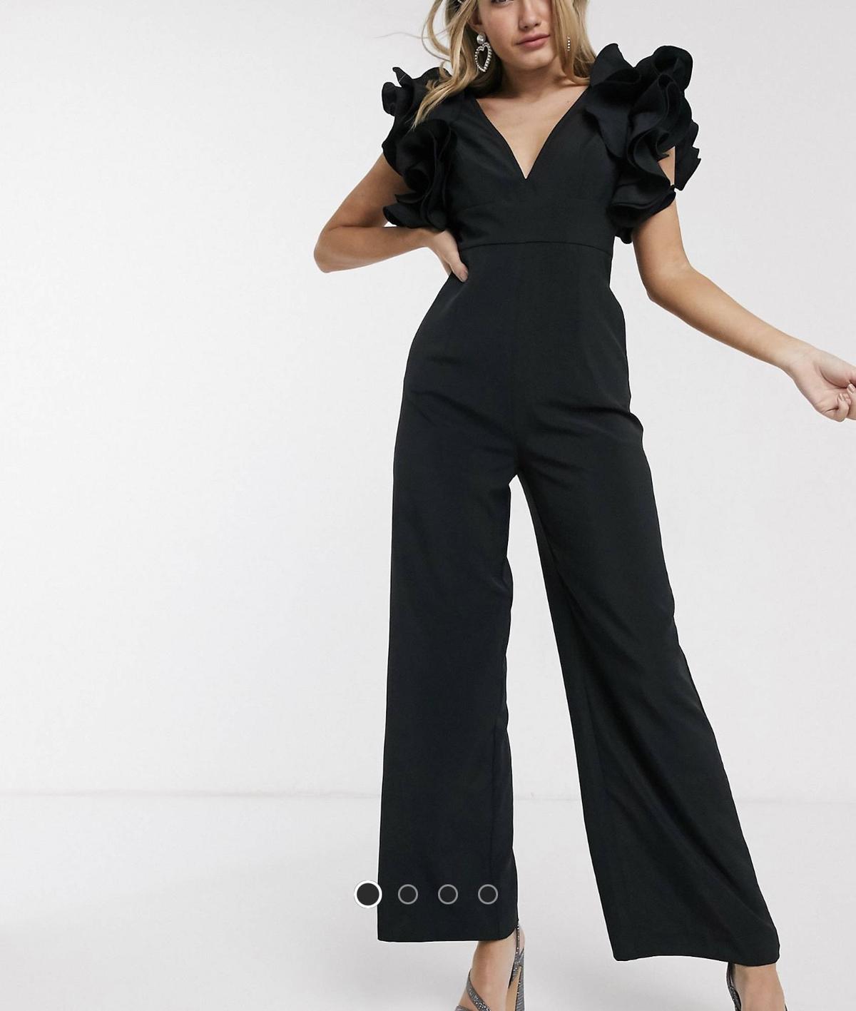 Mossman Size 2 Black Formal Jumpsuit on Queenly