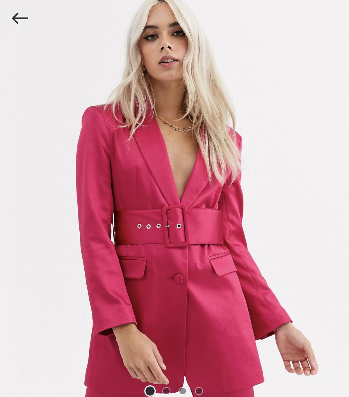 Size 0 Blazer Pink Cocktail Dress on Queenly