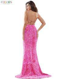 Style 2459 Colors Size 14 Prom Hot Pink Mermaid Dress on Queenly