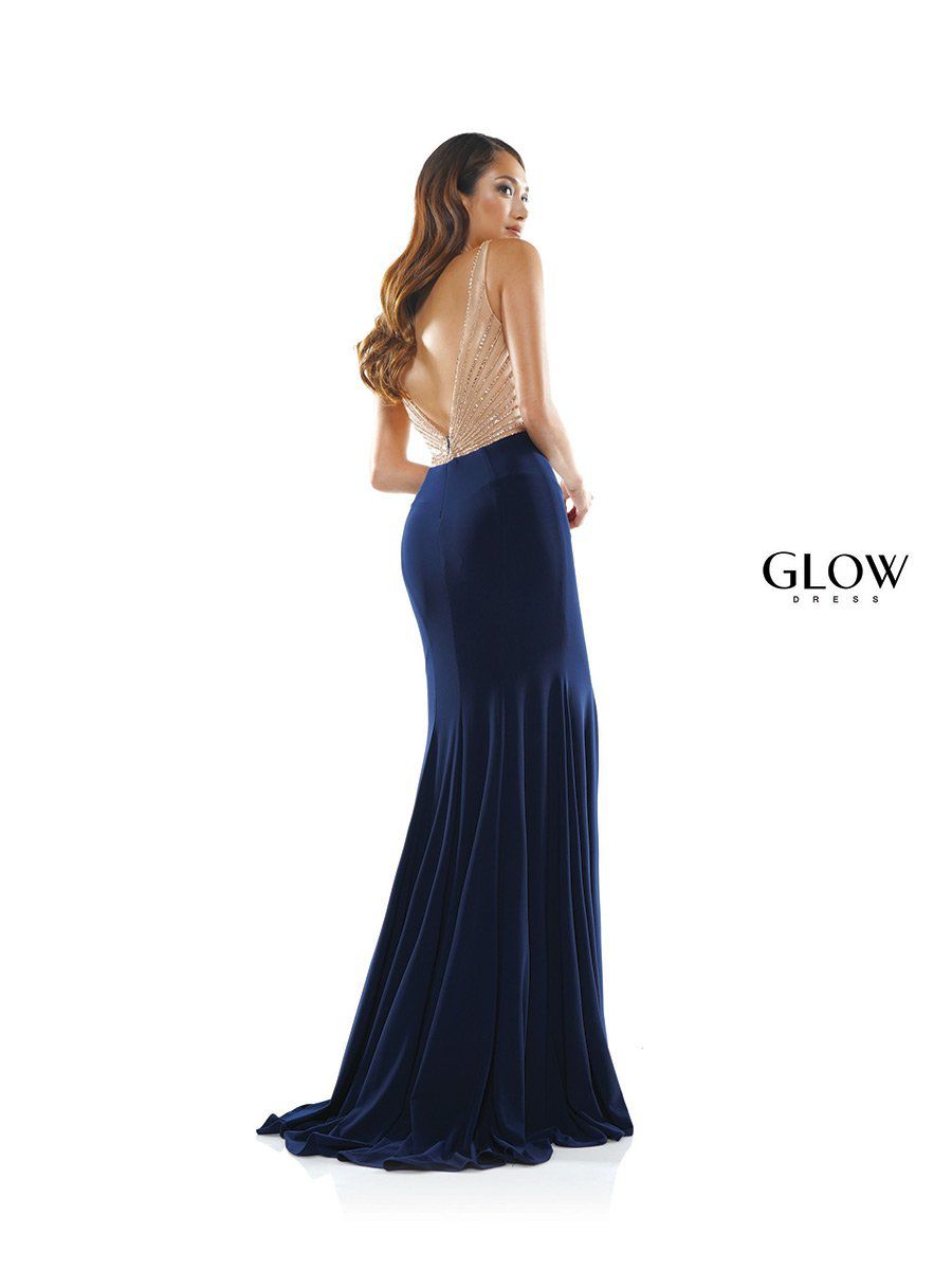 Style G886 Colors Size 14 Prom Navy Blue Mermaid Dress on Queenly