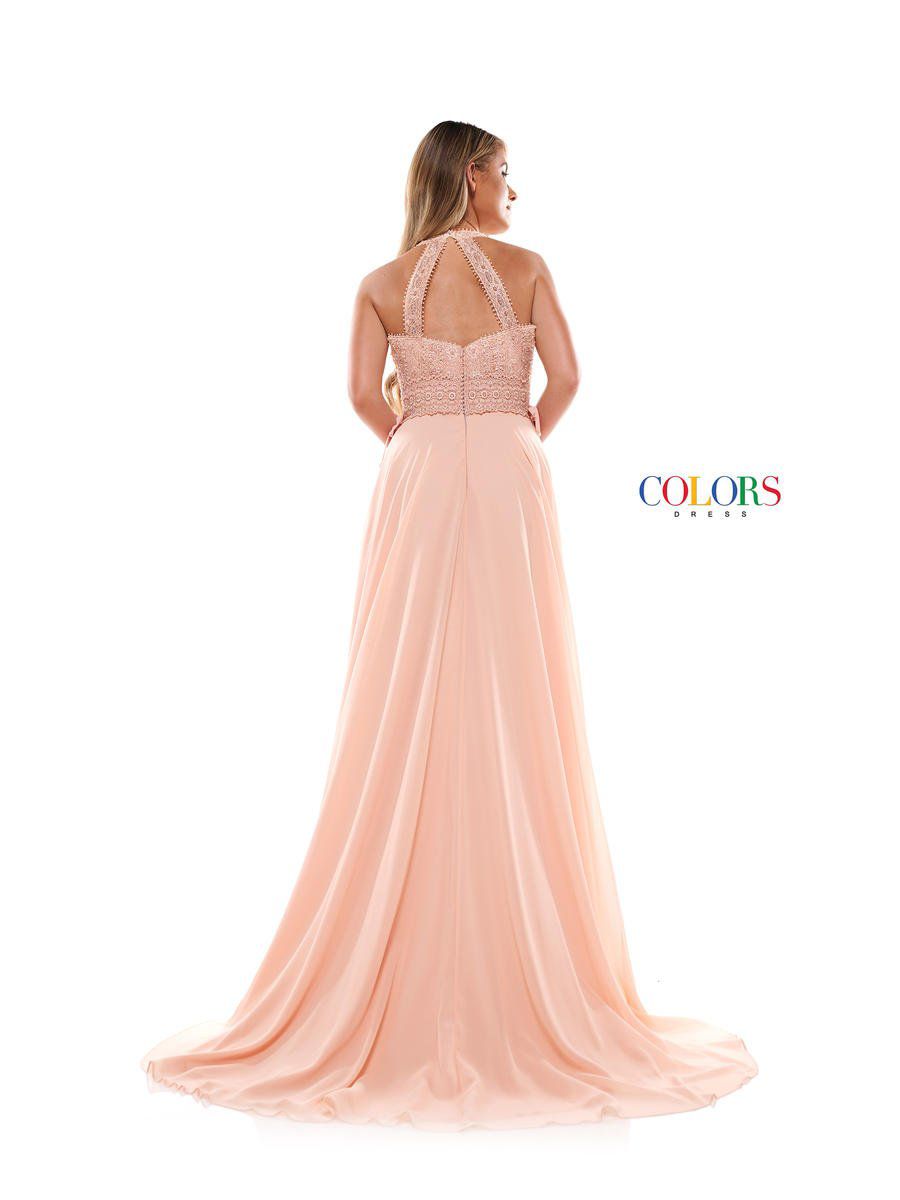Style 2251 Colors Size 10 Prom Halter Light Pink A-line Dress on Queenly